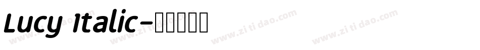 Lucy Italic字体转换